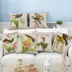 Декоративные подушки птички